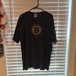 Majestic Black Boston Bruins Graphic T-Shirt